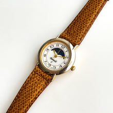 Load image into Gallery viewer, Vintage Ladies&#39; Ingersoll Moon Phase Quartz Watch with Brown Leather Strap
