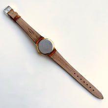 Load image into Gallery viewer, Vintage Ladies Alfex Moon Phase Quartz Watch with Brown Leather Strap
