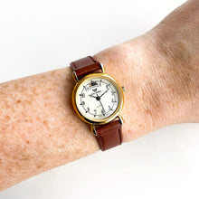 Load image into Gallery viewer, Rare Vintage Ladies&#39; Waltham Moon Phase Quartz Watch with Mother of Pearl Dial
