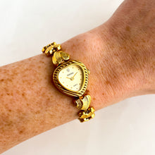 Load image into Gallery viewer, Ladies&#39; Sekonda Gold-Plated Quartz Watch with Heart Shaped Dial
