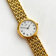 Load image into Gallery viewer, Vintage 1990s Gold-Plated Ladies&#39; Seiko Quartz Watch with Round White Dial
