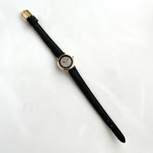 Load image into Gallery viewer, Vintage Ladies&#39; Two-Tone Michel Herbelin Watch with Black Leather Strap - Boxed
