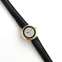 Load image into Gallery viewer, Vintage Ladies&#39; Two-Tone Michel Herbelin Watch with Black Leather Strap - Boxed
