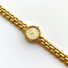 Load image into Gallery viewer, Ladies Pulsar (by Seiko) Watch with Gold-Plated Bracelet and Round Gold Dial
