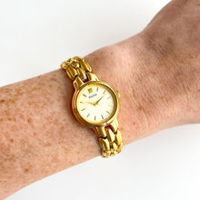 Load image into Gallery viewer, Ladies Pulsar (by Seiko) Watch with Gold-Plated Bracelet and Round Gold Dial
