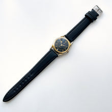 Load image into Gallery viewer, Vintage Ladies/Unisex Sutus Moon Phase Quartz Watch with Black Leather Strap
