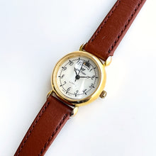 Load image into Gallery viewer, Rare Vintage Ladies&#39; Waltham Moon Phase Quartz Watch with Mother of Pearl Dial
