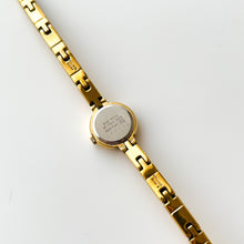 Load image into Gallery viewer, Rare Tiny 1990s Gold-Plated Lassale (Seiko) Quartz Watch with Round Dial and Genuine Diamonds
