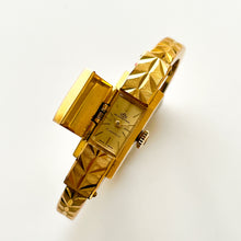 Load image into Gallery viewer, Vintage Gold-Plated Bucherer Mechanical Bangle Watch with Concealed Dial
