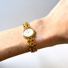 Load image into Gallery viewer, Vintage 1990s Gold-Plated Ladies&#39; Seiko Quartz Watch With Intricate Bracelet
