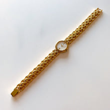 Load image into Gallery viewer, Vintage 1990s Gold-Plated Ladies&#39; Seiko Quartz Watch With Intricate Bracelet
