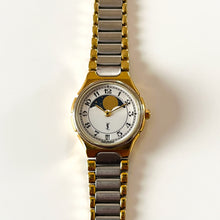 Load image into Gallery viewer, YSL Ladies’ Moon Phase Quartz Watch with Two-Tone Bracelet and White Dial
