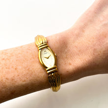 Load image into Gallery viewer, Vintage 1990s Gold-Plated Ladies&#39; Seiko Quartz Watch With Semi Bangle Bracelet
