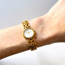 Load image into Gallery viewer, Vintage 1990s Gold-Plated Ladies&#39; Seiko Quartz Watch With Intricate Bracelet
