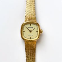 Load image into Gallery viewer, Ladies&#39; Vintage Gold-Plated Tissot Quartz Watch with Beige Dial
