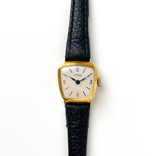 Load image into Gallery viewer, Gold-Plated Bifora Mechanical Watch with Gold Plated Case and Leather Strap
