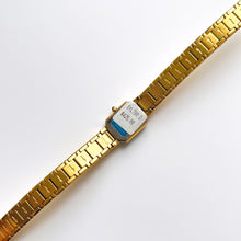 Load image into Gallery viewer, Rare Vintage 1990s 18ct Gold-Plated Ladies&#39; Seiko Quartz Watch With Black Dial and Genuine Diamonds
