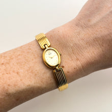 Load image into Gallery viewer, Vintage 1990s Gold-Plated Ladies&#39; Seiko Quartz Watch With Semi Bangle Bracelet
