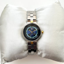 Load image into Gallery viewer, Vintage 90s Yves Saint Laurent Ladies&#39; Quartz Watch with Stainless Steel Bracelet and Blue Dial
