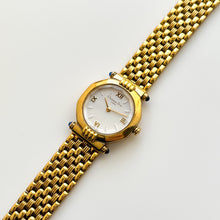 Load image into Gallery viewer, Vintage Christian Dior Gold-Plated Ladies&#39; Quartz Watch with White Dial
