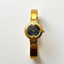 Load image into Gallery viewer, Vintage Gold-Plated Ladies&#39; Givenchy Bangle Watch with Black Dial and Quartz Movement
