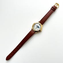 Load image into Gallery viewer, Ladies&#39; 90s Sun &amp; Moon Equinox Quartz Watch with Brown Leather Strap
