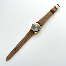 Load image into Gallery viewer, Vintage Constant Sun &amp; Moon Phase Quartz Watch with Brown Leather Strap
