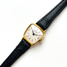 Load image into Gallery viewer, Gold-Plated Bifora Mechanical Watch with Gold Plated Case and Leather Strap
