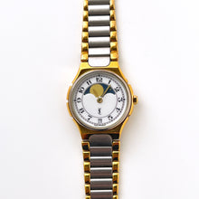 Load image into Gallery viewer, YSL Ladies’ Moon Phase Quartz Watch with Two-Tone Bracelet and White Dial
