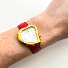 Load image into Gallery viewer, Vintage Yves Saint Laurent Gold-Plated Ladies&#39; Quartz Watch with Heart Shaped Dial - Boxed
