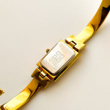 Load image into Gallery viewer, Vintage 1995 Gold-Plated Ladies&#39; Givenchy Bangle Watch with Blue Dial and Quartz Movement
