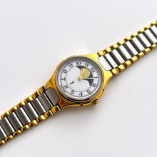 Load image into Gallery viewer, YSL Ladies’ Moon Phase Quartz Watch with Two-Tone Bracelet and White Dial
