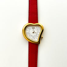 Load image into Gallery viewer, Vintage Yves Saint Laurent Gold-Plated Ladies&#39; Quartz Watch with Heart Shaped Dial - Boxed
