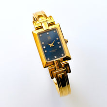 Load image into Gallery viewer, Vintage 1995 Gold-Plated Ladies&#39; Givenchy Bangle Watch with Blue Dial and Quartz Movement
