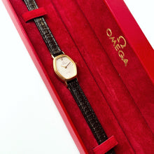 Load image into Gallery viewer, Tiny 1980s Omega De Ville Ladies&#39; Vintage Quartz Watch - Boxed
