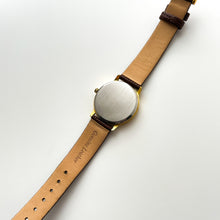 Load image into Gallery viewer, Vintage Europa Sun &amp; Moon Phase Quartz Watch with Brown Leather strap
