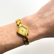 Load image into Gallery viewer, Ladies Anchor Watch with Gold-Plated Bracelet and Intricate Bracelet
